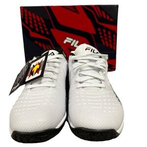 Women’s Fila White Black Sneakers Size 10.5. Brand New with the Original Box.